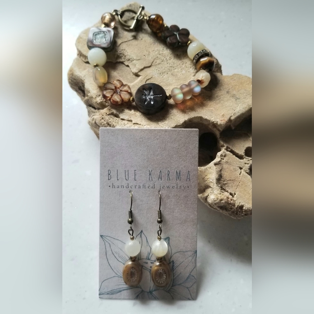 "Stay Wild, Moon Child" Bracelet & Earring Set